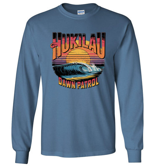 Hukilau Dawn Patrol Vintage Long Sleeve Tee