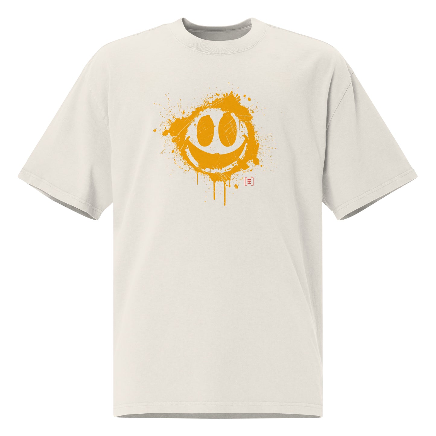 HiTeez Smile  Oversized faded t-shirt