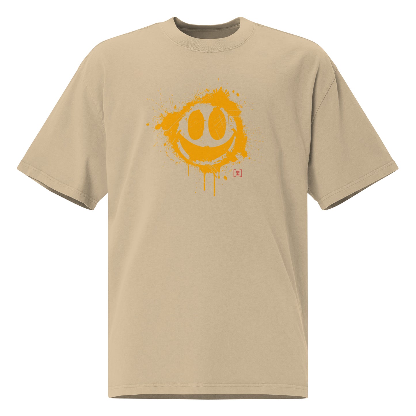 HiTeez Smile  Oversized faded t-shirt